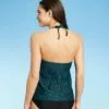 Women's High Neck Open Back Tankini Top - Kona Sol™ Black -Swimsuits Popular Store unnamed file 10027
