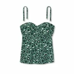 Women's Bandeau Tankini Top - Kona Sol™ Green -Swimsuits Popular Store unnamed file 10035