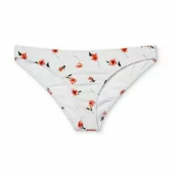 Women's Cheeky Bikini Bottom - Shade & Shore™ White Floral Print -Swimsuits Popular Store unnamed file 1004