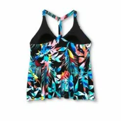 Women's Plus Size V-Neck Racerback Tankini Top- Aqua Green® -Swimsuits Popular Store unnamed file 10062