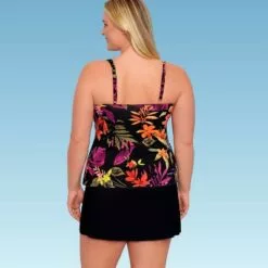 Women's Slimming Control Twist-Front Tankini Top - Dreamsuit by Miracle Brands Black 16 Women's Slimming Control Twist-Front Tankini Top - Dreamsuit by Miracle Brands Black -Swimsuits Popular Store unnamed file 10085