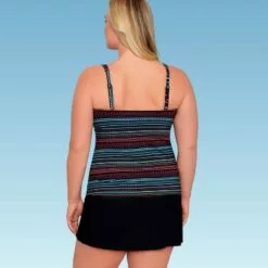 Women's Slimming Control Seamed V-Neck Tankini Top - Dreamsuit by Miracle Brands Black 15 Women's Slimming Control Seamed V-Neck Tankini Top - Dreamsuit by Miracle Brands Black -Swimsuits Popular Store unnamed file 10114