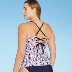 Women's Cross Back Tankini Top - Kona Sol™ Multi -Swimsuits Popular Store unnamed file 10132