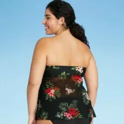 Women's Ladder Trim Flyaway Tankini Top - Kona Sol™ Black Tropical Print 14 Women's Ladder Trim Flyaway Tankini Top - Kona Sol™ Black Tropical Print -Swimsuits Popular Store unnamed file 10142