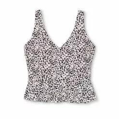 Women's Peplum Crop Tankini Top - Kona Sol™ Animal Print -Swimsuits Popular Store unnamed file 10173