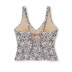 Women's Peplum Crop Tankini Top - Kona Sol™ Animal Print -Swimsuits Popular Store unnamed file 10174