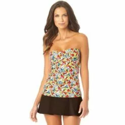 Anne Cole - Women's Twist Front Bandeaukini Swim Top -Swimsuits Popular Store unnamed file 10192