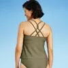 Women's Square Neck Tankini Top - All in Motion™ Olive Green -Swimsuits Popular Store unnamed file 10208