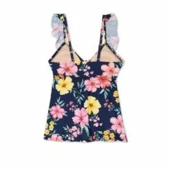 Maternity Floral Print Peephole Tankini Top - Isabel Maternity by Ingrid & Isabel™ Navy