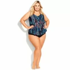AVENUE | Layered Tankini Top - python -Swimsuits Popular Store unnamed file 10325