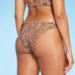 Women's Ruffle High Leg Extra Cheeky Bikini Bottom - Shade & Shore™ Animal Print 11 Women's Ruffle High Leg Extra Cheeky Bikini Bottom - Shade & Shore™ Animal Print -Swimsuits Popular Store unnamed file 1042