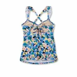 Scoop Neck Ruffle Strap Maternity Tankini Top - Isabel Maternity by Ingrid & Isabel™ Floral