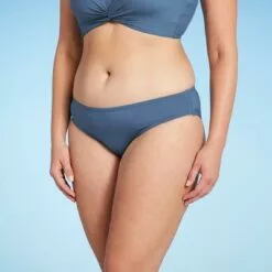 Women's Medium Coverage Hipster Bikini Bottom - Kona Sol™ Mudstone Blue -Swimsuits Popular Store unnamed file 1047