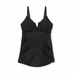 V-Wire Maternity Tankini Top - Isabel Maternity by Ingrid & Isabel™ Black -Swimsuits Popular Store unnamed file 10502