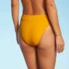 Juniors' Ribbed High Leg High Waist Bikini Bottom - Xhilaration™ Gold -Swimsuits Popular Store unnamed file 1091