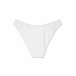 Juniors' Ribbed Ring Side Cheeky High Leg Bikini Bottom - Xhilaration™ White -Swimsuits Popular Store unnamed file 1119