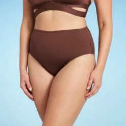 Women's Medium Coverage High Waist Bikini Bottom - Kona Sol™ Zest Orange -Swimsuits Popular Store unnamed file 1138