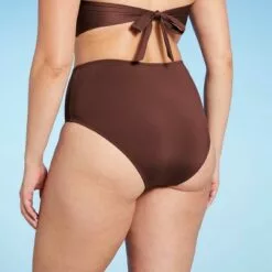 Women's Medium Coverage High Waist Bikini Bottom - Kona Sol™ Zest Orange -Swimsuits Popular Store unnamed file 1139