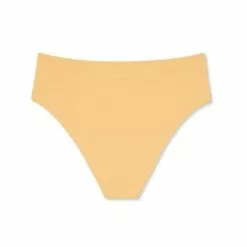 Women's Pique Textured High Waist High Leg Extra Cheeky Bikini Bottom - Shade & Shore™ Light Yellow -Swimsuits Popular Store unnamed file 1180