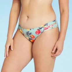 Women's Double Tab Medium Coverage Hipster Bikini Bottom - Kona Sol™ Sage Green -Swimsuits Popular Store unnamed file 1188