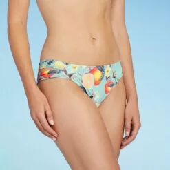 Women's Double Tab Medium Coverage Hipster Bikini Bottom - Kona Sol™ Sage Green -Swimsuits Popular Store unnamed file 1195