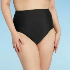 Women's High Waist Bikini Bottom with Tummy Control - Kona Sol™ Dark Green -Swimsuits Popular Store unnamed file 1218