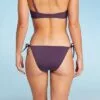 Women's Side-Tie Cheeky Bikini Bottom - Shade & Shore™ Dark Purple -Swimsuits Popular Store unnamed file 1222