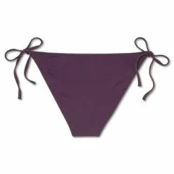 Women's Side-Tie Cheeky Bikini Bottom - Shade & Shore™ Dark Purple -Swimsuits Popular Store unnamed file 1227