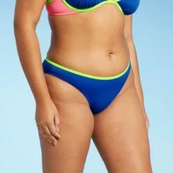 Juniors' Colorblock Cheeky Bikini Bottom - Xhilaration™ Multi Neons -Swimsuits Popular Store unnamed file 1246