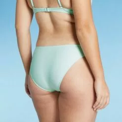 Juniors' Shiny V-Front Cheeky Bikini Bottom - Xhilaration™ Light Blue -Swimsuits Popular Store unnamed file 1264
