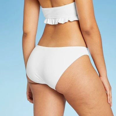 Juniors' Textured Cheeky Bikini Bottom - Xhilaration™ White 6 Juniors' Textured Cheeky Bikini Bottom - Xhilaration™ White - Image 4