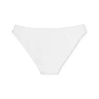 Juniors' Textured Cheeky Bikini Bottom - Xhilaration™ White 8 Juniors' Textured Cheeky Bikini Bottom - Xhilaration™ White - Image 6