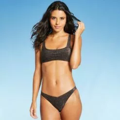 Juniors' Metallic Extra Cheeky V Bikini Bottom - Xhilaration™ Black -Swimsuits Popular Store unnamed file 1465