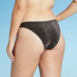 Juniors' Metallic Extra Cheeky V Bikini Bottom - Xhilaration™ Black -Swimsuits Popular Store unnamed file 1467