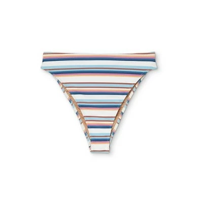 Women's High Waist Extra High Leg Extra Cheeky Bikini Bottom - Shade & Shore™ Multi Stripe 7 Women's High Waist Extra High Leg Extra Cheeky Bikini Bottom - Shade & Shore™ Multi Stripe - Image 5