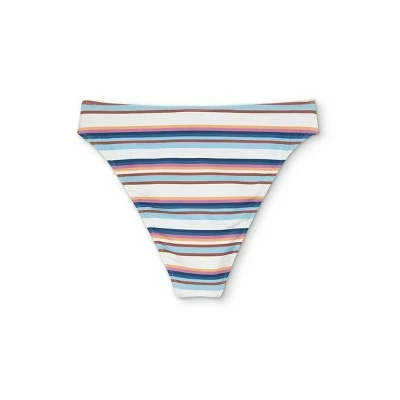 Women's High Waist Extra High Leg Extra Cheeky Bikini Bottom - Shade & Shore™ Multi Stripe 8 Women's High Waist Extra High Leg Extra Cheeky Bikini Bottom - Shade & Shore™ Multi Stripe - Image 6
