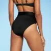Women's High Waist V-Front Medium Coverage Bikini Bottom - Kona Sol™ Black -Swimsuits Popular Store unnamed file 1486