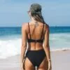 Women's Black Bikini Swimsuit Lace Up Low Rise Cutout Bathing Suit - Cupshe -Swimsuits Popular Store unnamed file 155