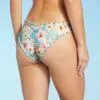 Women's Ruffle Cheeky Bikini Bottom - Shade & Shore™ Light Blue Floral -Swimsuits Popular Store unnamed file 1552