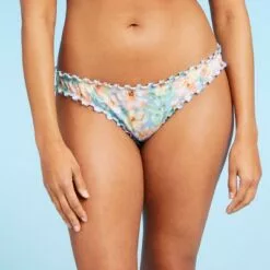 Women's Ruffle Cheeky Bikini Bottom - Shade & Shore™ Light Blue Floral 15 Women's Ruffle Cheeky Bikini Bottom - Shade & Shore™ Light Blue Floral -Swimsuits Popular Store unnamed file 1554