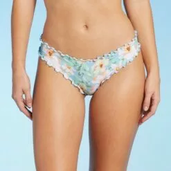 Women's Ruffle Cheeky Bikini Bottom - Shade & Shore™ Light Blue Floral 19 Women's Ruffle Cheeky Bikini Bottom - Shade & Shore™ Light Blue Floral -Swimsuits Popular Store unnamed file 1558