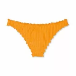 Women's Ribbed Ruffle High Leg Extra Cheeky Bikini Bottom - Shade & Shore™ Golden Yellow 18 Women's Ribbed Ruffle High Leg Extra Cheeky Bikini Bottom - Shade & Shore™ Golden Yellow -Swimsuits Popular Store unnamed file 1574