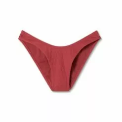 Juniors' Textured Cheeky High Leg Scoop Bikini Bottom - Xhilaration™ Clay -Swimsuits Popular Store unnamed file 1631