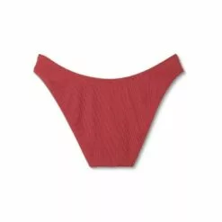 Juniors' Textured Cheeky High Leg Scoop Bikini Bottom - Xhilaration™ Clay -Swimsuits Popular Store unnamed file 1632