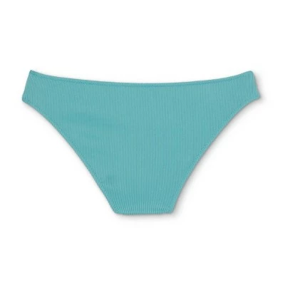Women's Ribbed Cheeky Bikini Bottom - Shade & Shore™ Light Teal 8 Women's Ribbed Cheeky Bikini Bottom - Shade & Shore™ Light Teal - Image 6