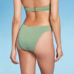 Women's Cheeky Bikini Bottom - Shade & Shore™ Basil Green