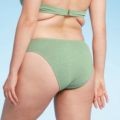 Women's Cheeky Bikini Bottom - Shade & Shore™ Basil Green 5 Women's Cheeky Bikini Bottom - Shade & Shore™ Basil Green - Image 3