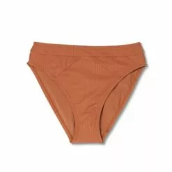 Women's Seamed High Waist Bikini Bottom - Sea Angel Orange -Swimsuits Popular Store unnamed file 1783