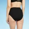 Women's Ribbed Textured High Waist Medium Coverage Bikini Bottom - Kona Sol™ Black 1 Women's Ribbed Textured High Waist Medium Coverage Bikini Bottom - Kona Sol™ Black -Swimsuits Popular Store unnamed file 1900