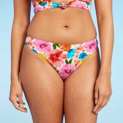 Women's Cheeky Bikini Bottom - Shade & Shore™ Pink Floral 5 Women's Cheeky Bikini Bottom - Shade & Shore™ Pink Floral - Image 3